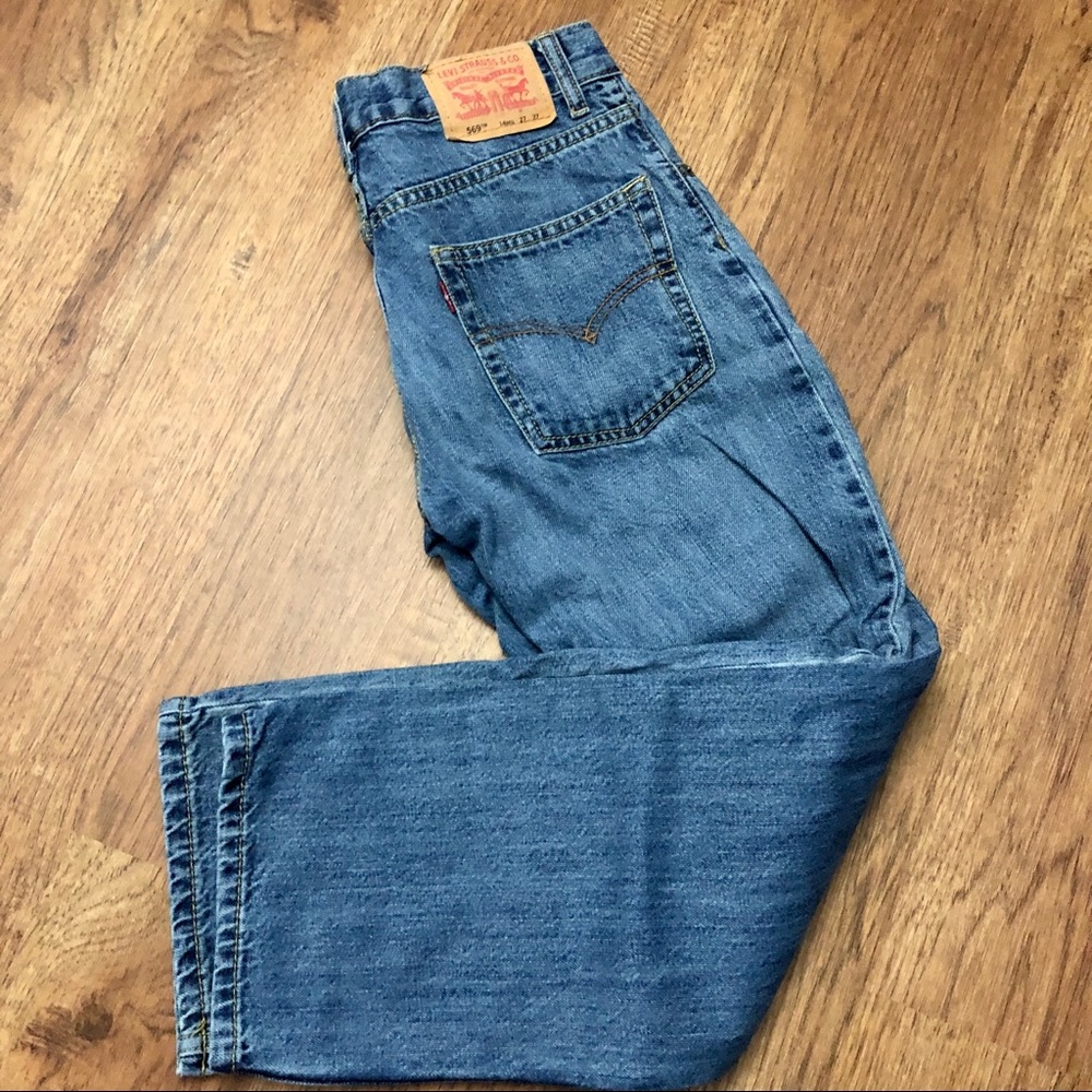 ✅SOLD✅✅boys Levi's 569 jeans 14 27 loose stra - Picture 2 of 8